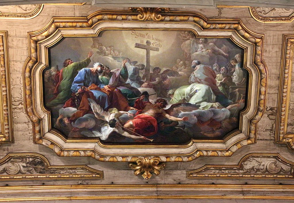 Chiesa della Santa Croce di Gerusalemme - Apparizione della Croce, Roma